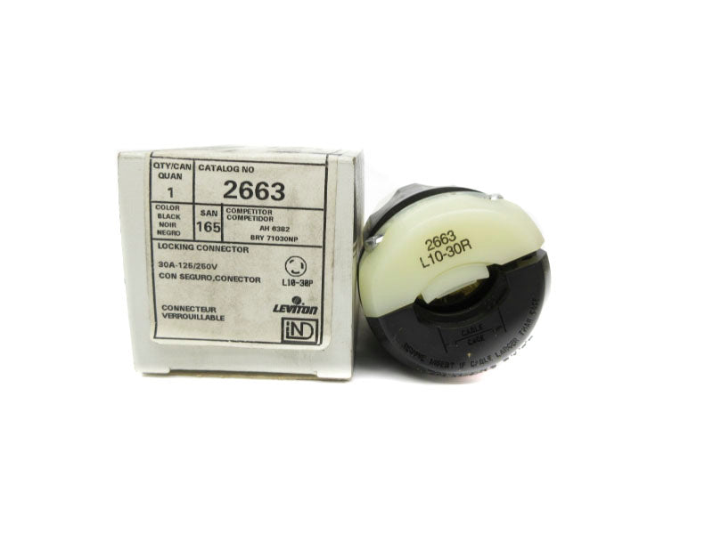 LEVITON 2663 L10-30R 125/250V 30A NSMP