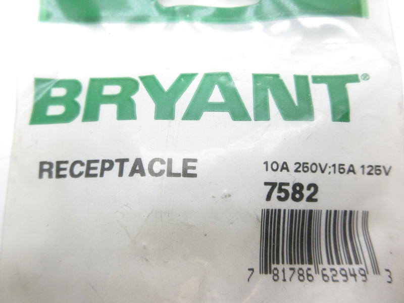 BRYANT 7582 250/125V 10/15A NSMP