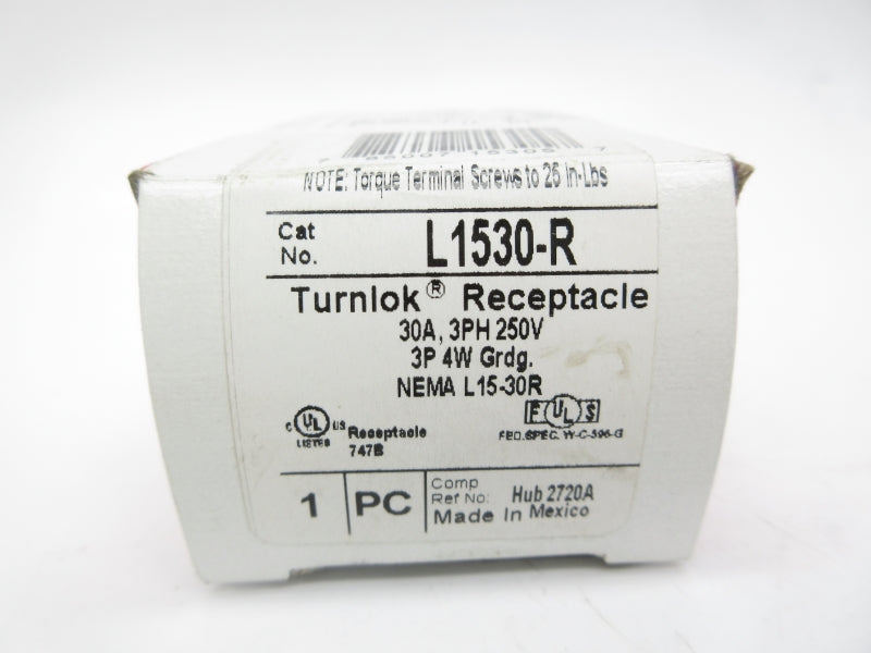 PASS & SEYMOUR L1530-R 250V 30A NSMP
