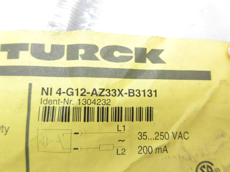 TURCK NI4-G12-AZ33X-B3131 1304232 35-250VAC NSMP