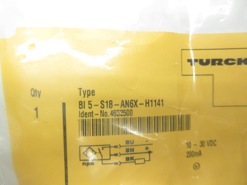 TURCK BI5-S18-AN6X-H1141 4652500 10-30VDC NSMP