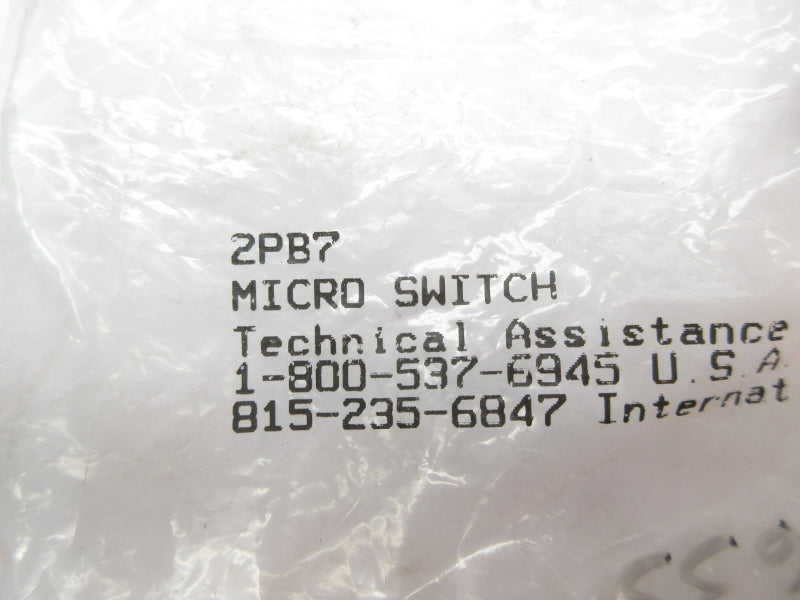 MICRO SWITCH 2PB7 NSMP