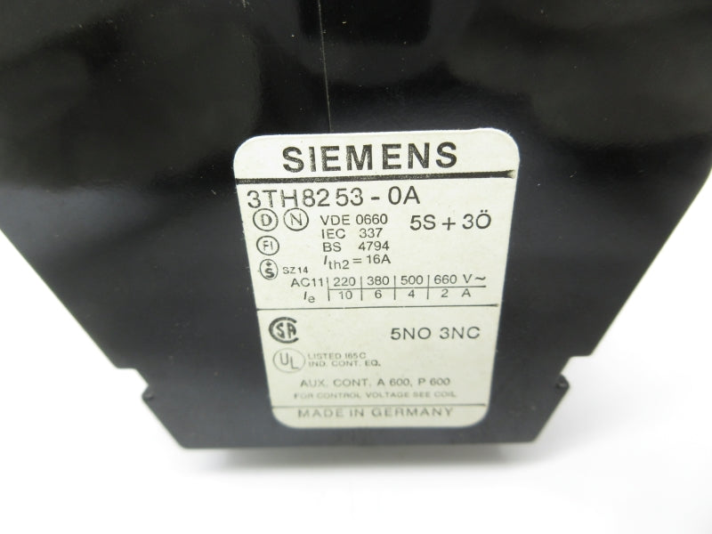 SIEMENS 3TH8253-0AK6 115V 16A NSNP