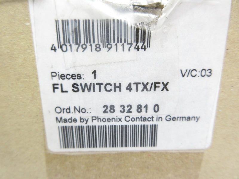 PHOENIX CONTACT FLSWITCH4TX/FX 2832810 NSMP