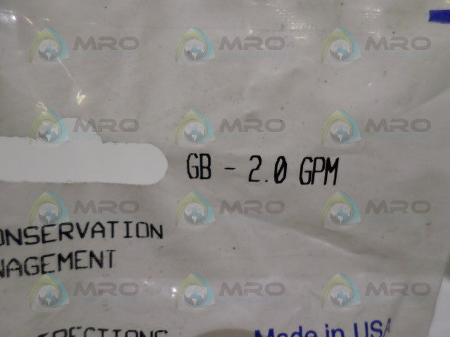 INVENSYS GB-2.0 FLOW REGULATOR *NEW IN FACTORY BAG*