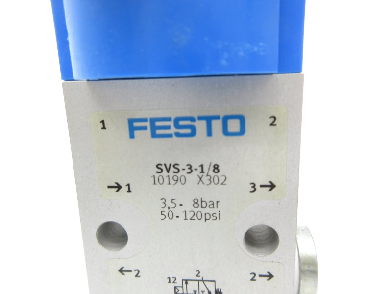 FESTO SVS-3-1/8 10190 50-120PSI NSNP