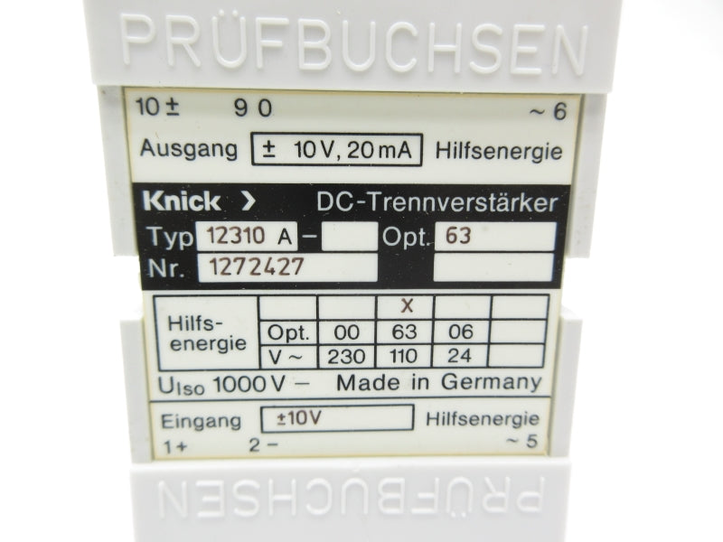KNICK 12310A 1272427 10V NSNP