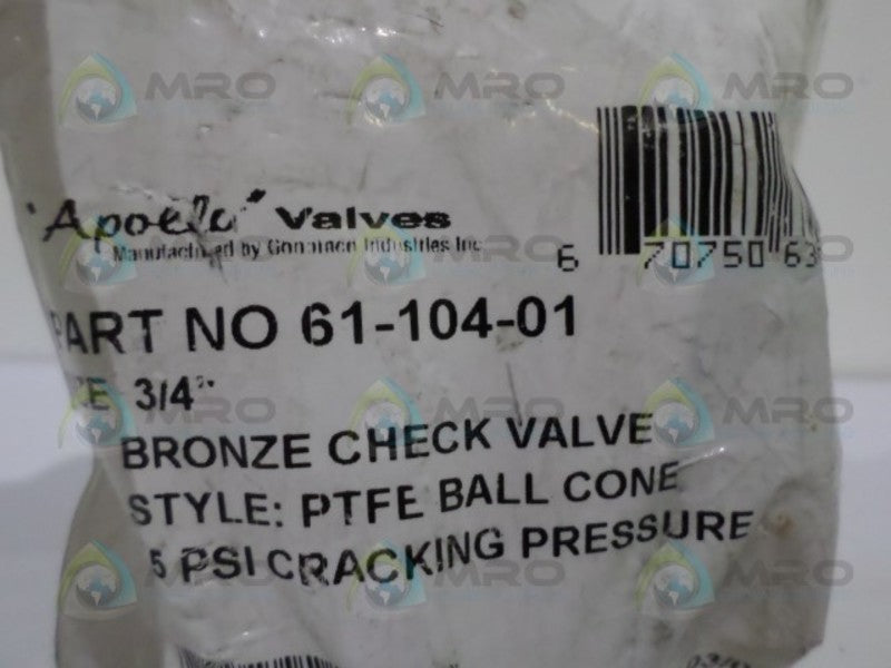 APOLLO 61-104-01 * NEW IN FACTORY BAG *
