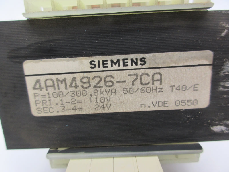 SIEMENS 4AM4926-7CA 110V .8KVA NSNP