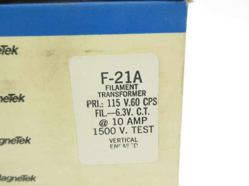 MAGNETEK F-21A 115V 10A NSMP