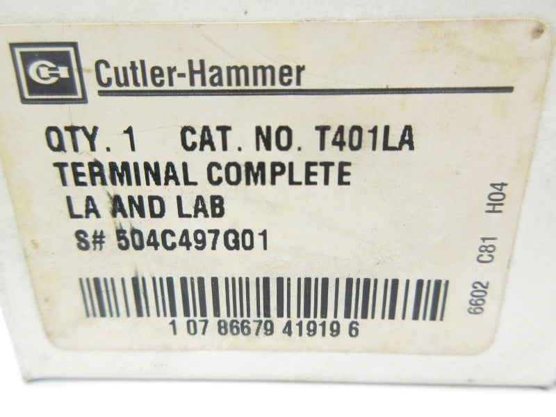 CUTLER HAMMER T401LA NSMP
