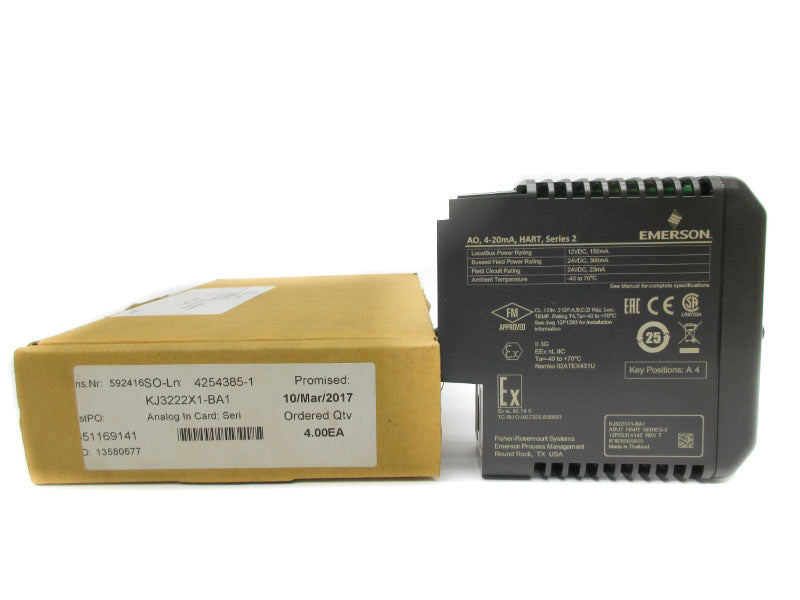 EMERSON KJ3222X1-BA1 SER. 2 24VDC NSMP