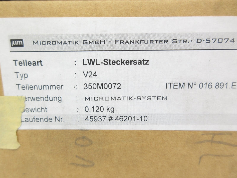 MICROMATIK 350M0072 V24 NSMP
