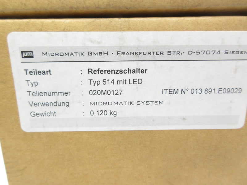 MICROMATIK 020M0127 514L NSMP