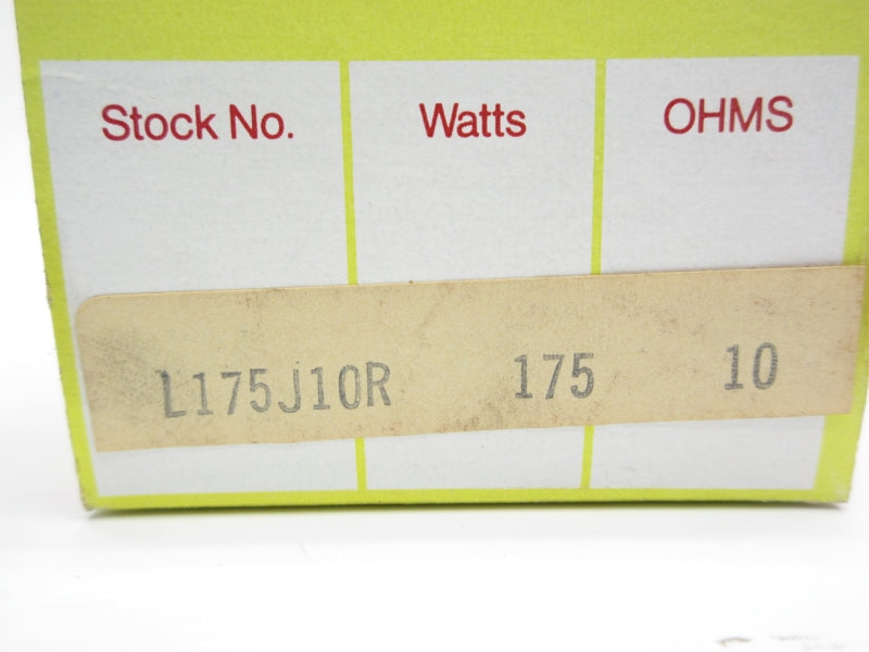 OHMITE L175J10R NSMP