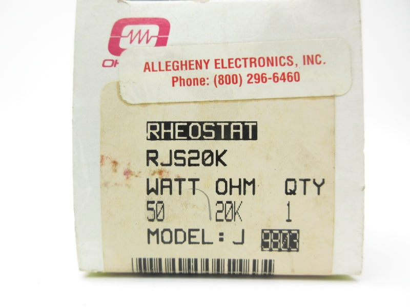 OHMITE RJS20K 750V 0.05A NSMP