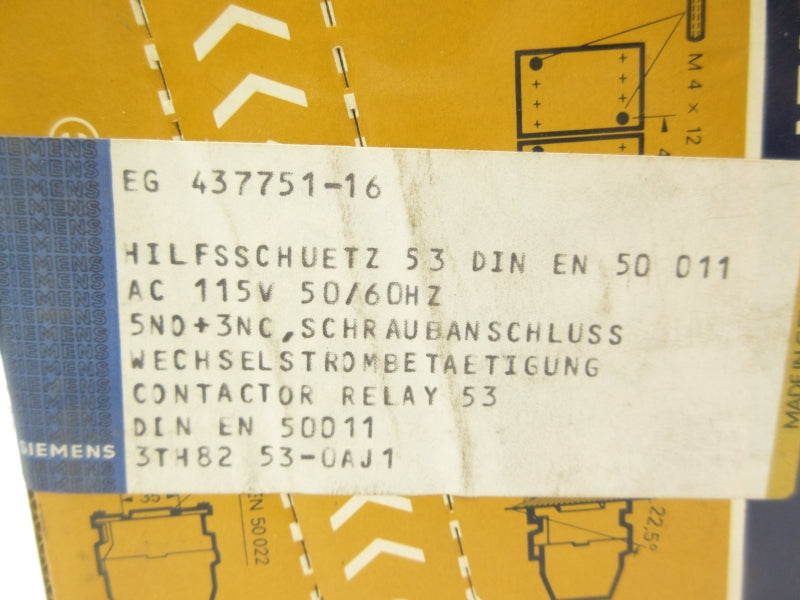 SIEMENS 3TH8253-0AJ1 115V NSFS