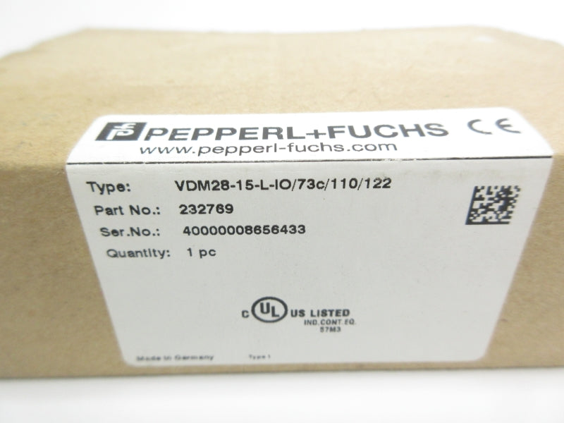 PEPPERL+FUCHS VDM28-15-L-IO/73C/110/122 232769 NSMP
