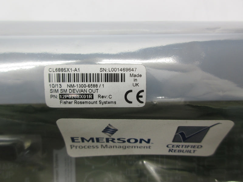 EMERSON CL6885X1-A1 12P0268X01R NSNP