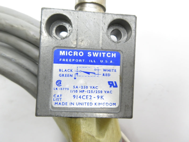 MICRO SWITCH 914CE2-9K 125/250VAC 5A UNMP