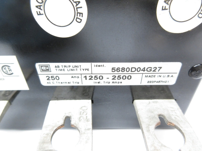 CUTLER HAMMER 5680D04G27 250A UNMP