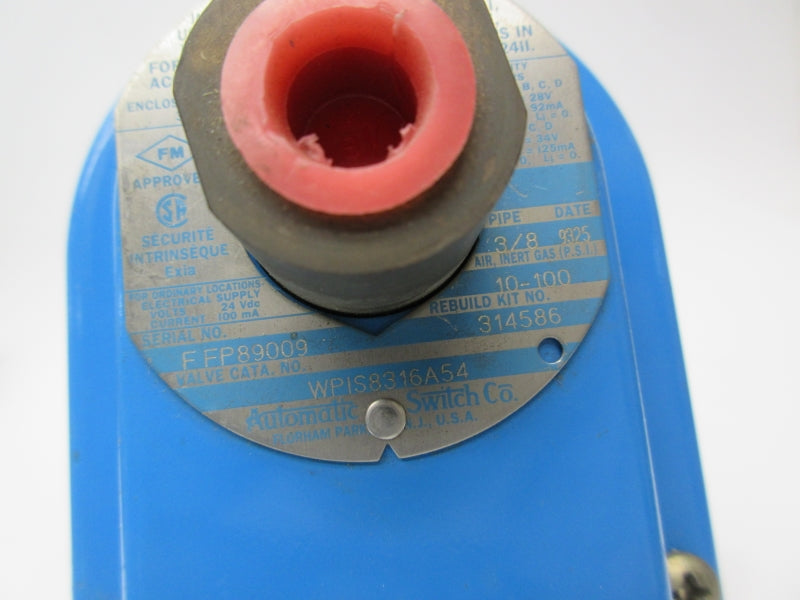 ASCO WPIS8316A54 24VDC 10-100PSI 3/8" NSNP
