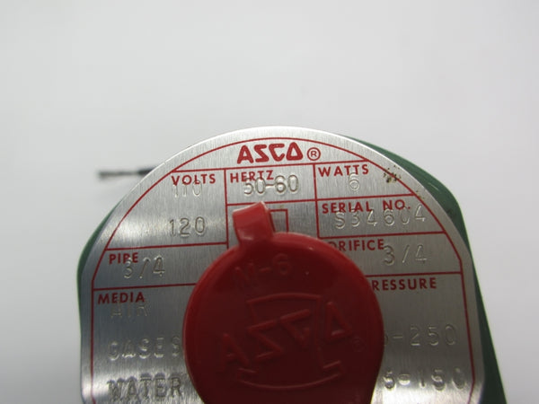 ASCO 8210D3 110/120V 5-150PSI 3/4" NSNP