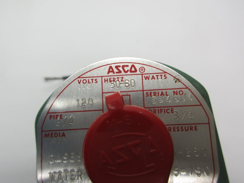 ASCO 8210D3 110/120V 5-150PSI 3/4" NSNP