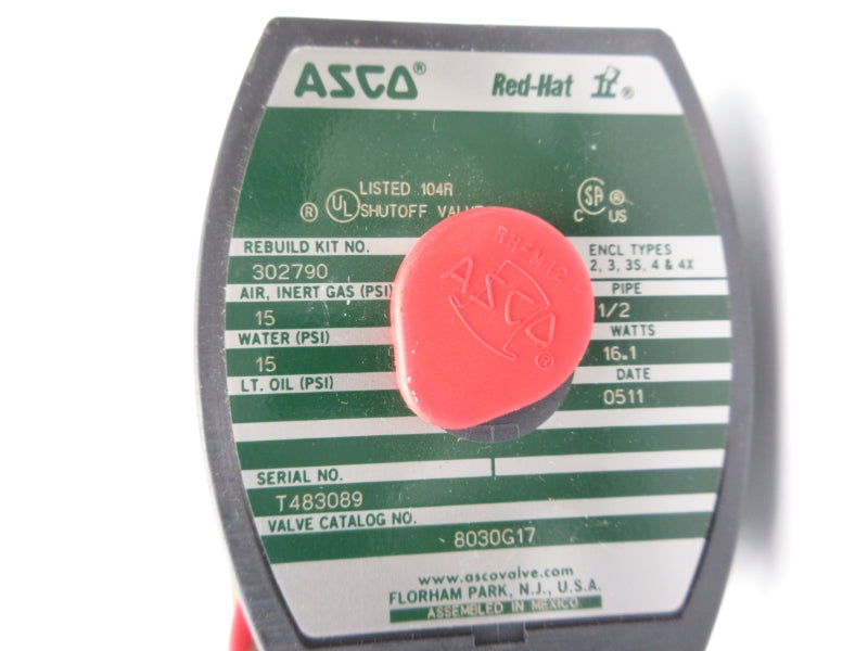 ASCO 8030G17 120V 15PSI 1/2" NSNP