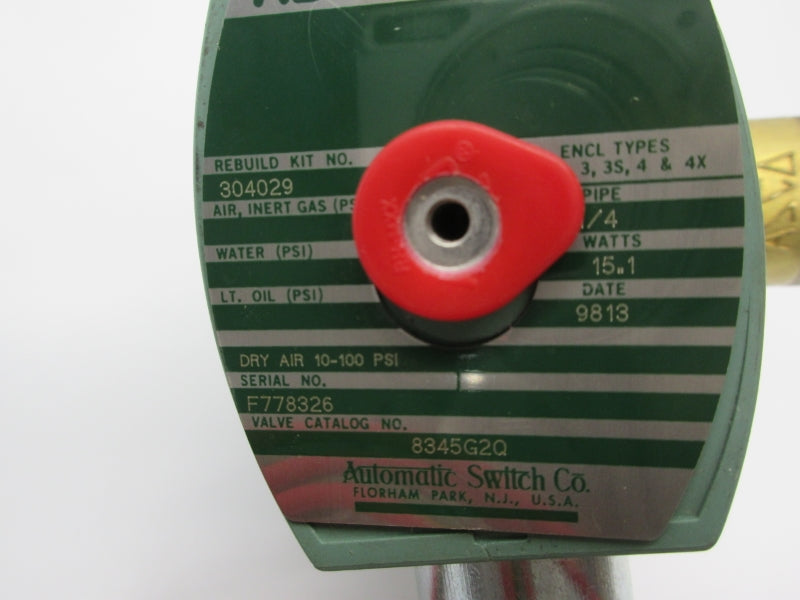 ASCO 8345G2Q 110/120V 10-100PSI 1/4" NSNP