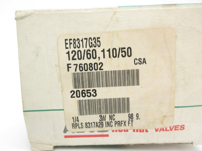 ASCO EF8317G35 110/120V 5-150PSI 1/4" NSMP