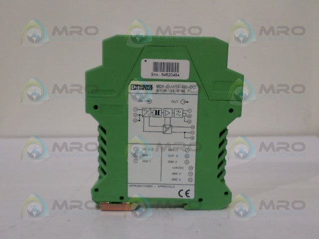 PHOENIX CONTACT MCR-C-UI-UI-450-DCI CONVERTER *NEW IN BOX*