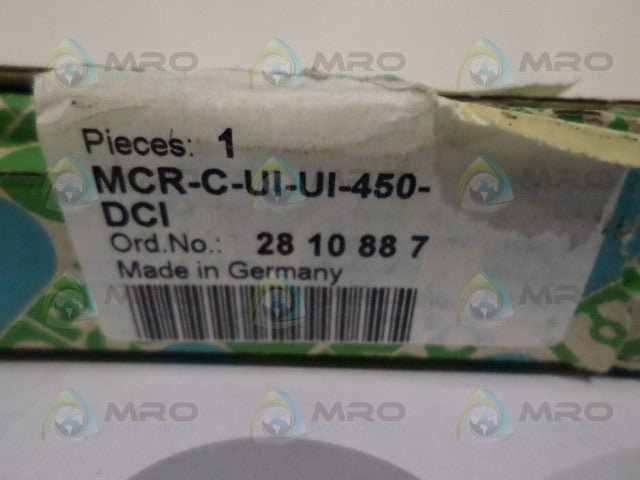 PHOENIX CONTACT MCR-C-UI-UI-450-DCI CONVERTER *NEW IN BOX*