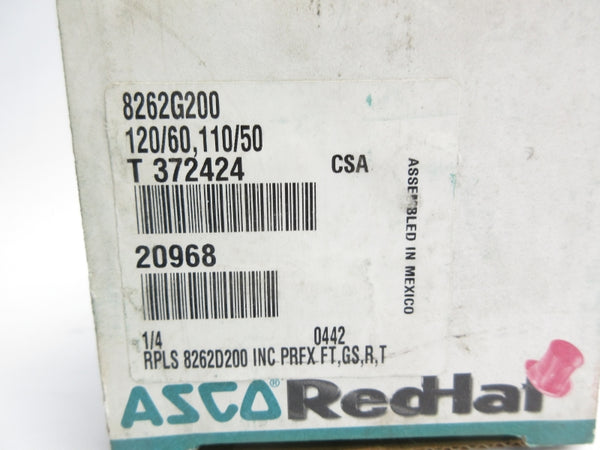 ASCO 8262G200 110/120V 1500PSI 1/4" NSMP