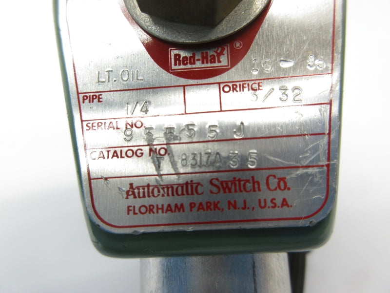 ASCO 8317A35 120V 125PSI 1/4" NSNP