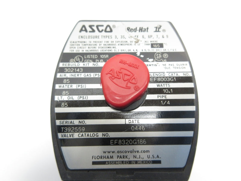 ASCO EF8320G186 110/120V 85PSI 1/4" NSNP