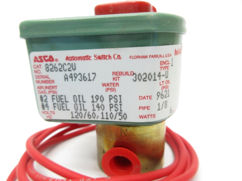 ASCO 8262C2V 110/120V 190PSI 1/8" NSNP