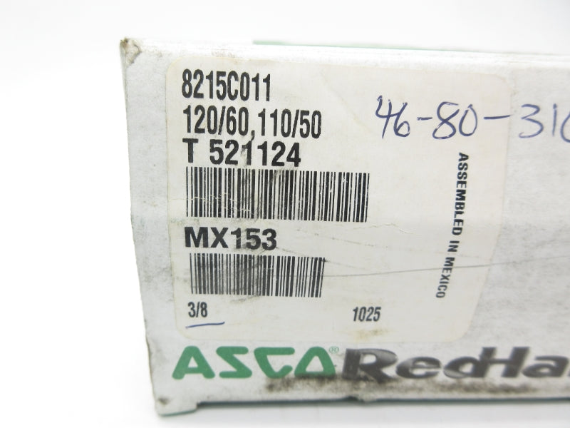 ASCO 8215C011 110/120V 50PSI 3/8" NSMP