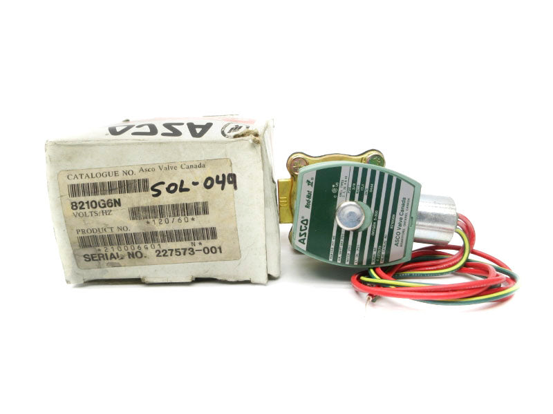ASCO 8210G6N 110/120V 3/8" NSMP