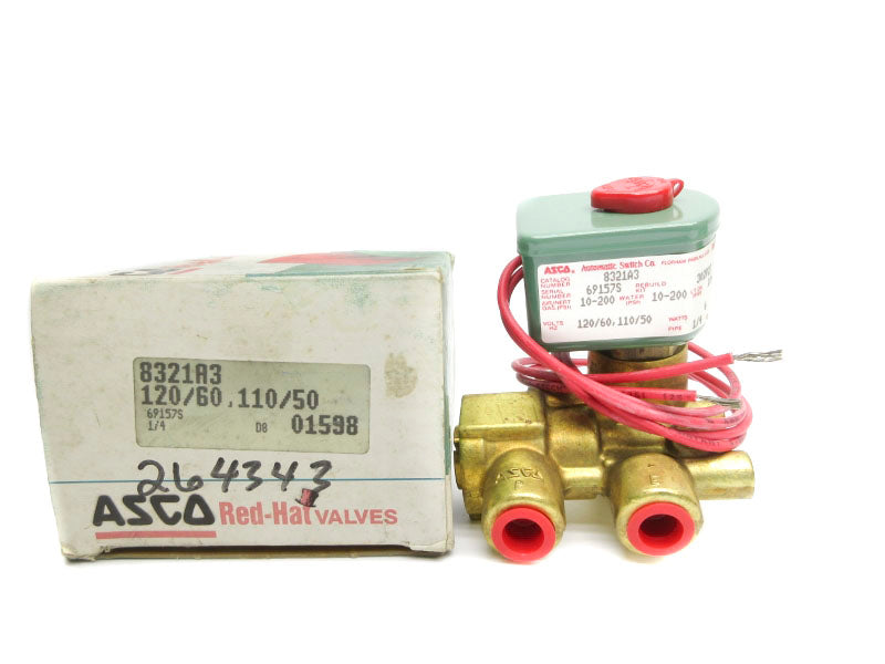 ASCO 8321A3 110/120V 10-200PSI 1/4" NSMP