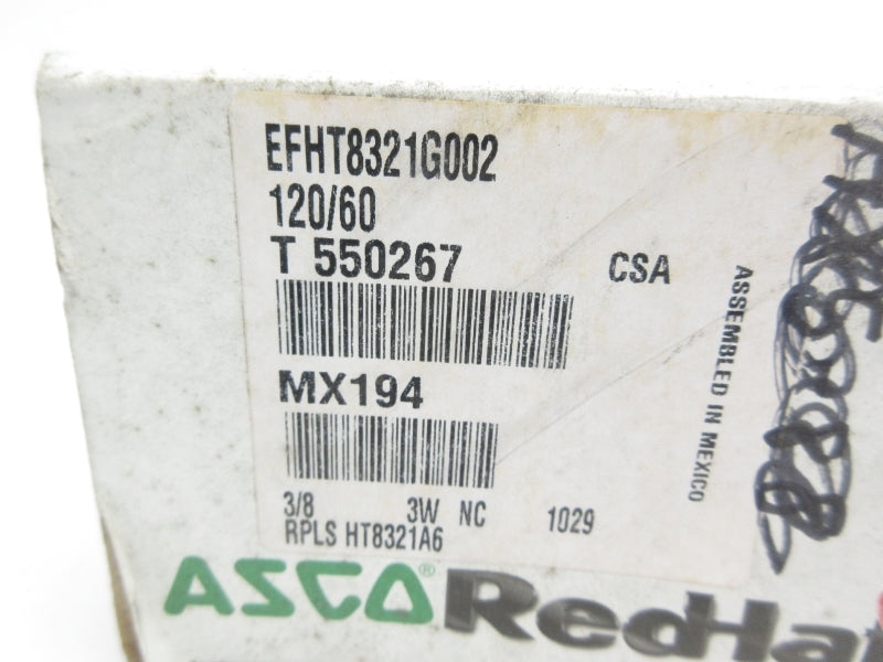 ASCO EFHT8321G002 120V 10-200PSI 3/8" NSMP