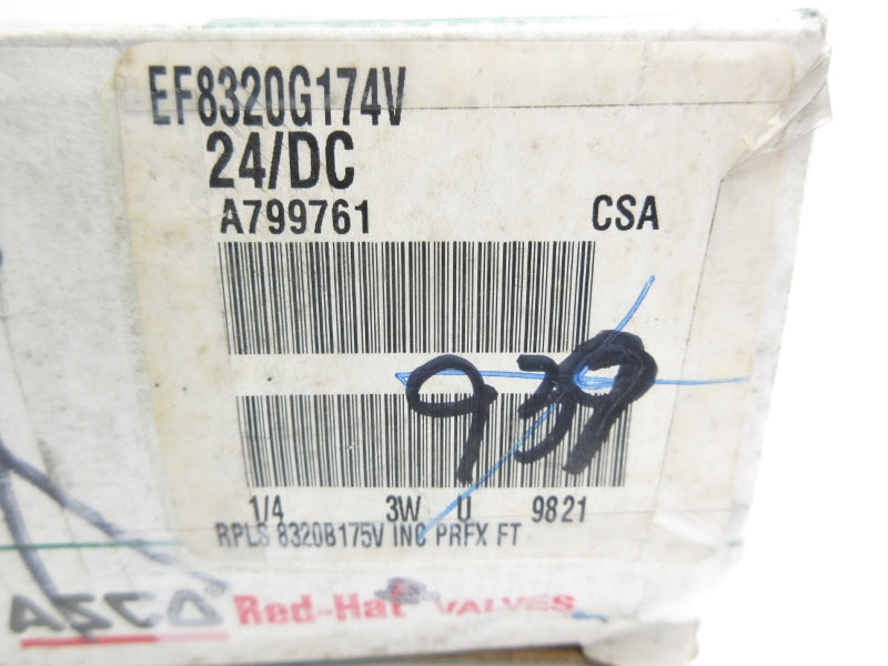 ASCO EF8320G174V 24VDC 60PSI 1/4" NSMP