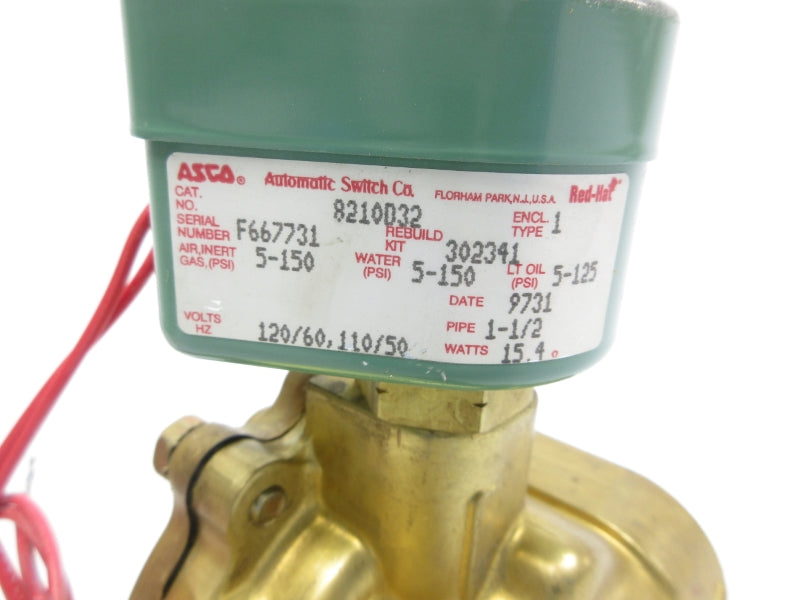 ASCO 8210D32 110/120V 5-150PSI 1-1/2" NSNP