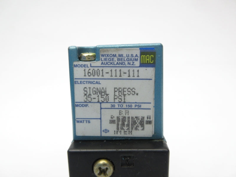 MAC 16001-111-111 35-150PSI NSNP