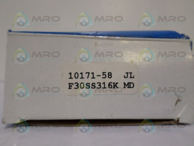 DELTROL F30SS316K STAINLESS STEEL FLOW CONTROL VALVE*NEW IN BOX*
