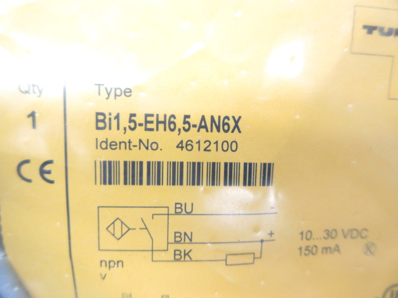 TURCK BI1,5-EH6,5-AN6X 4612100 10-30VDC NSMP