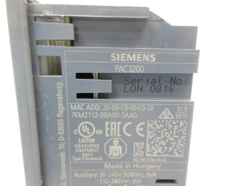 SIEMENS 7KM2112-0BA00-3AA0 95-240V NSNP