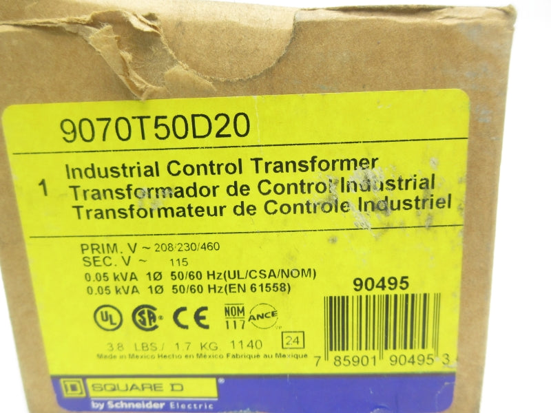 SQUARE D 9070T50D20 460V NSMP