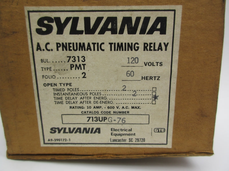 SYLVANIA 713UPG-76 120V 10A NSMP