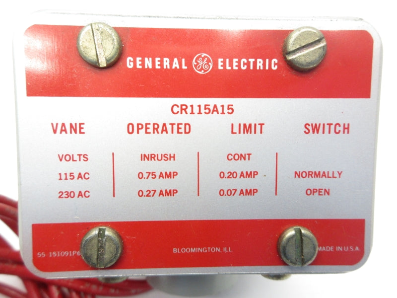 GENERAL ELECTRIC CR115A15 115/230VAC 0.75/0.27A NSNP